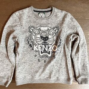 Kenzo Gray Tiger Print Women's Sweater